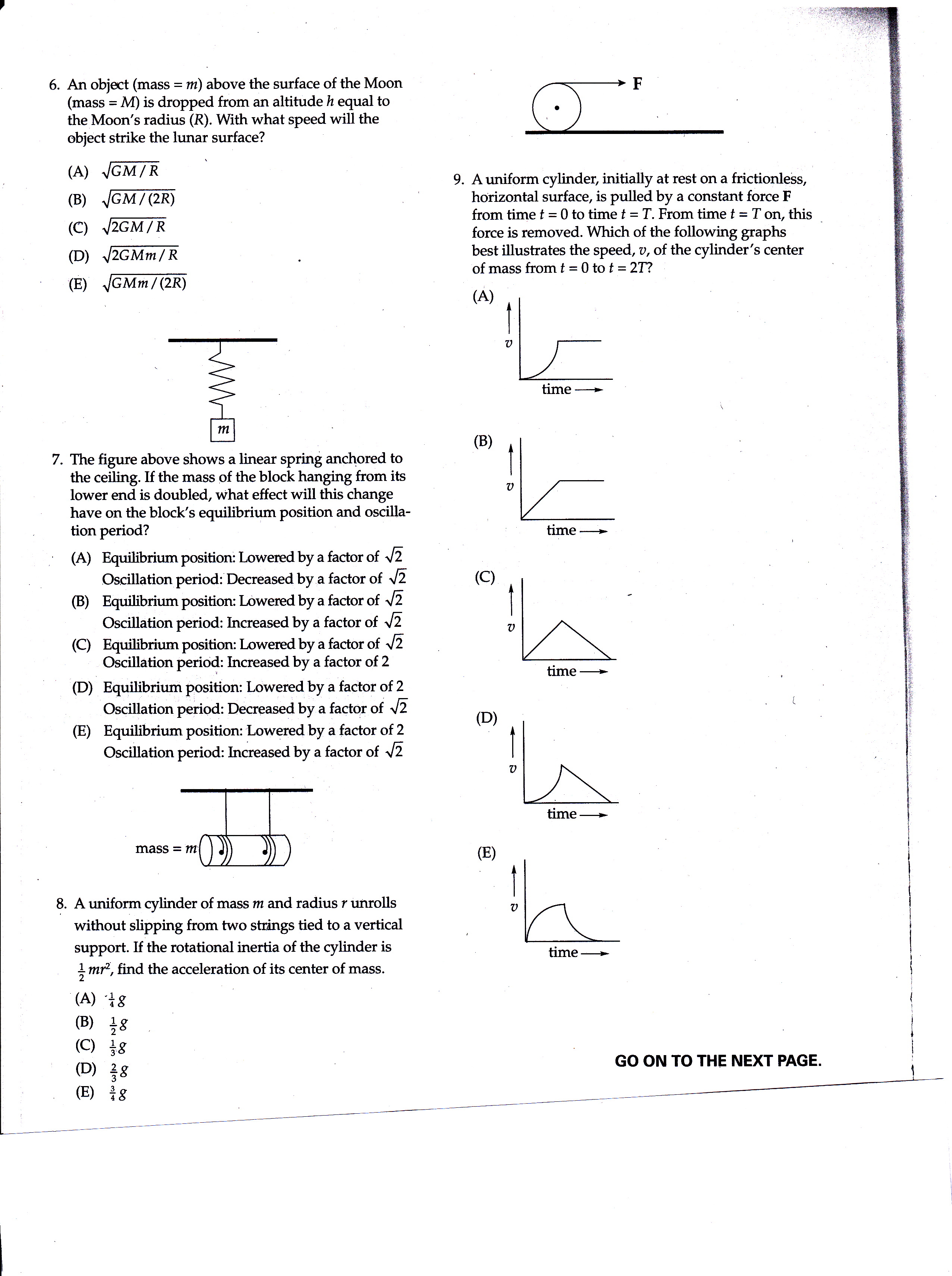 Physics Aptitude Test Preparation Quiz For Bs